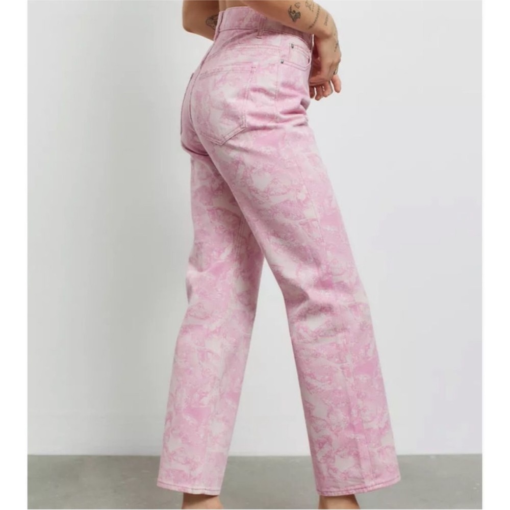 BDG Pink Cowboy 90s Inspired Straight Leg Denim Jeans Relaxed Fit Size 26
